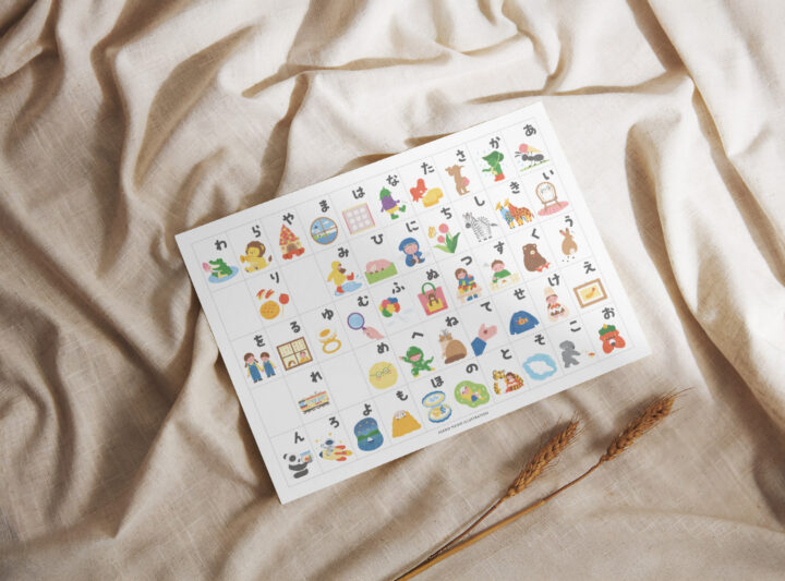 オリジナルのあいうえお表