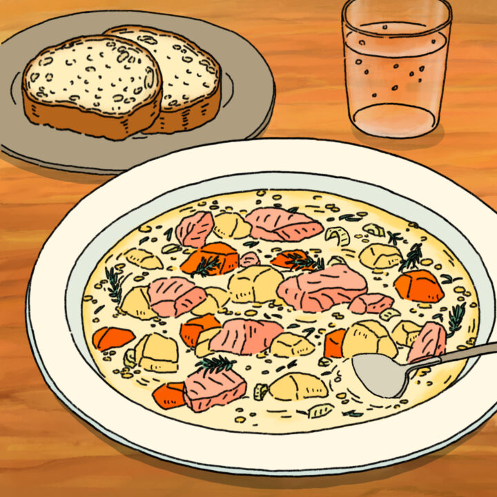 サーモンスープ