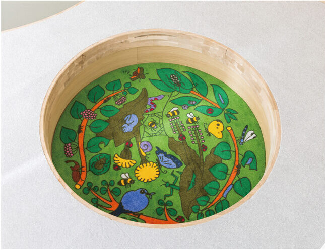 キッズスペース、カーペットデザイン