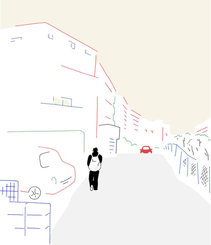 いつもとは違う道