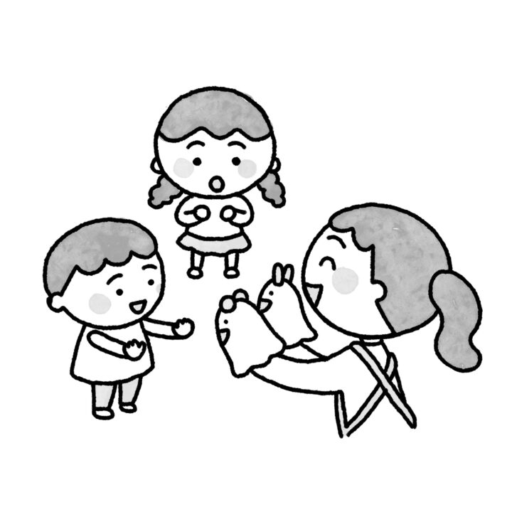 モノクロイラスト