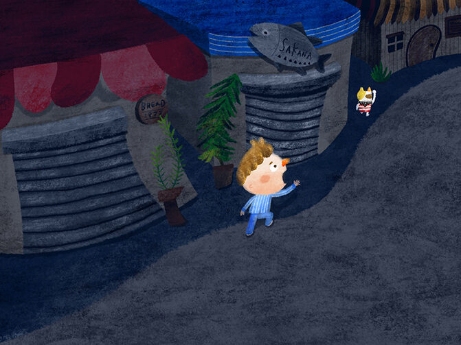 絵本「11時のまねきねこ」