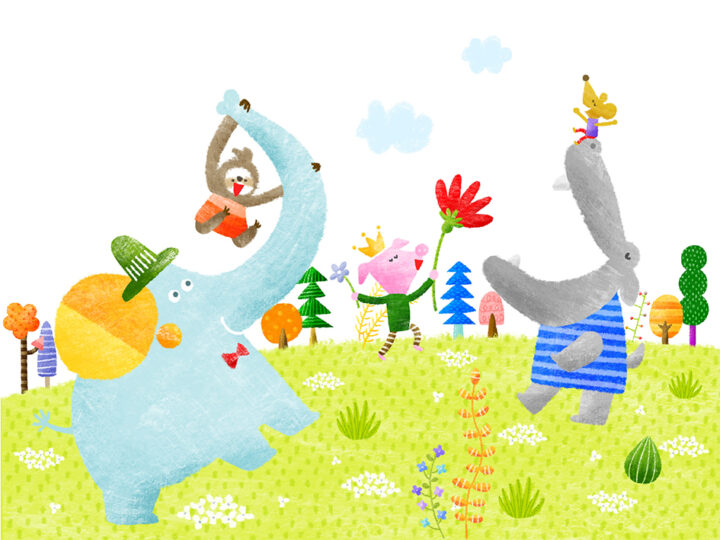 絵本「どうぶつたちのへんしんクリスマス」