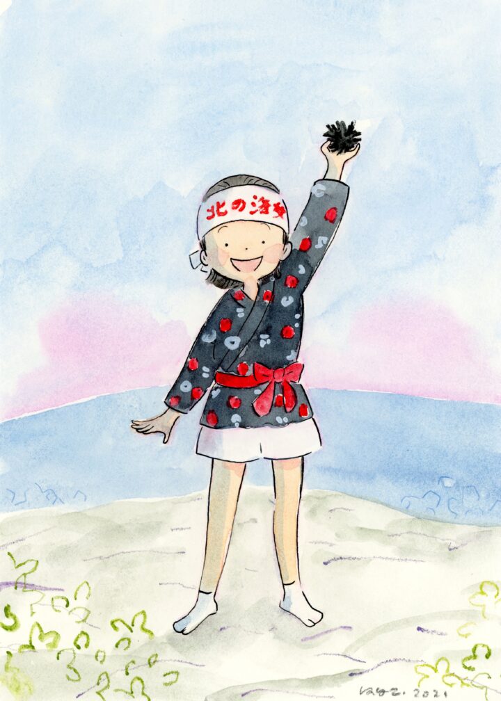 北の海女（習作）